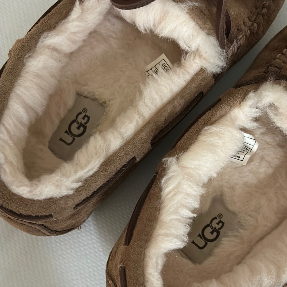 UGG Womens Brown Moccasin Shoes - Picture 7 of 8